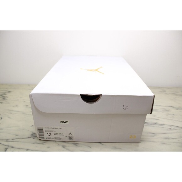 NIKE Air Jordan 1 Mid (Women's) – Black/Gym Red-Sail (US 12) NEW IN BOX - Picture 12 of 13